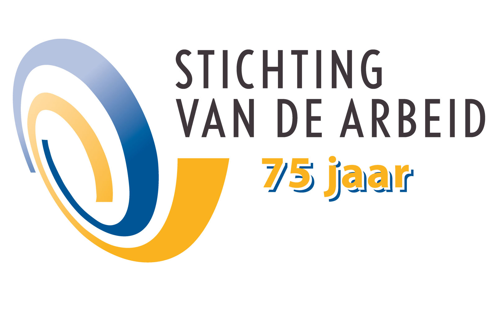 Logo Stichting van de Arbeid 75 jaar